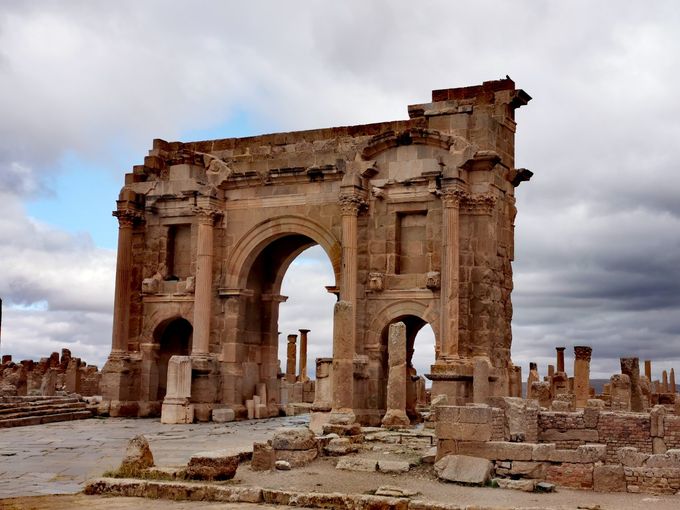 l'Arco di Traiano, Timgad